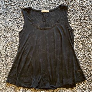 Black testament flowy tank